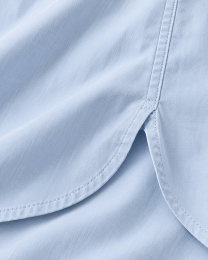 Women’s Powder Blue Cotton Button-Front Nightshirt