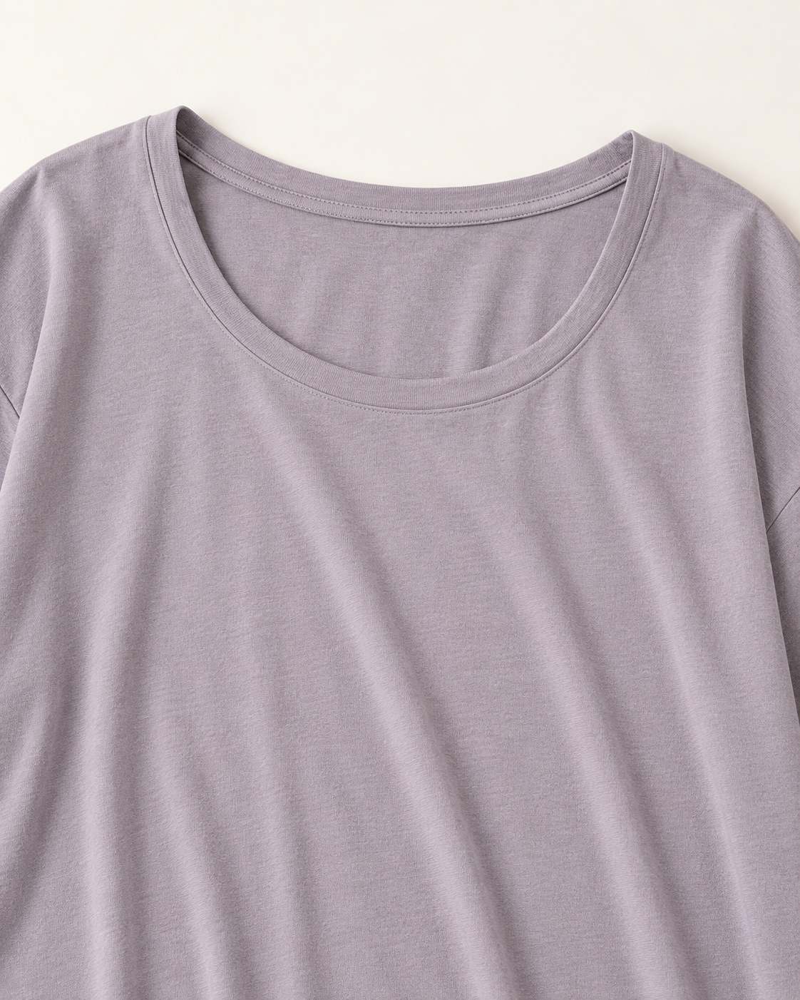 Women’s Lavender Grey Modal-Blend T-Shirt Nightdress